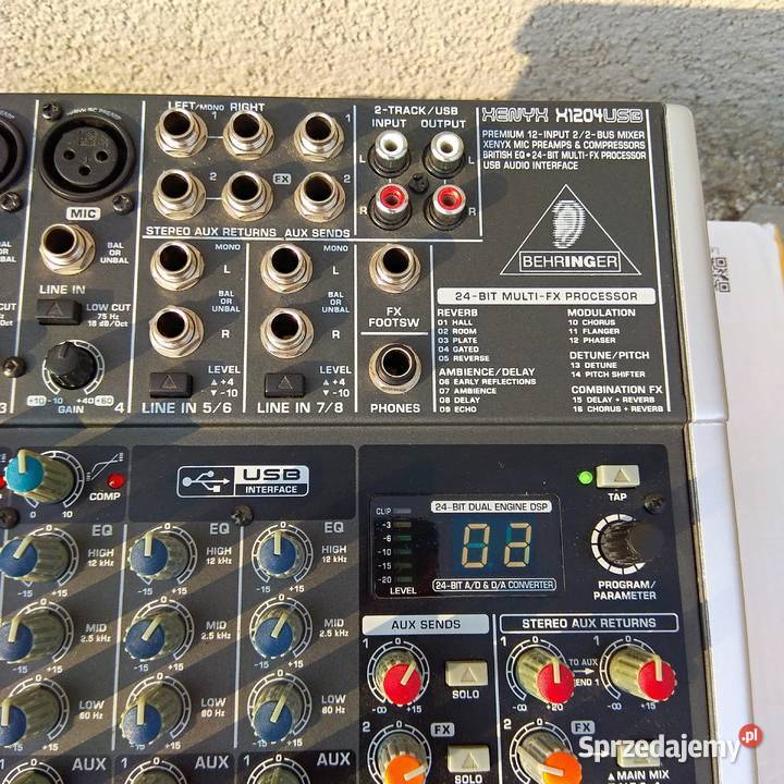 Behringer Xenyx X1204USB wszechstronny mikserym nagłośnienie dolnośląskie