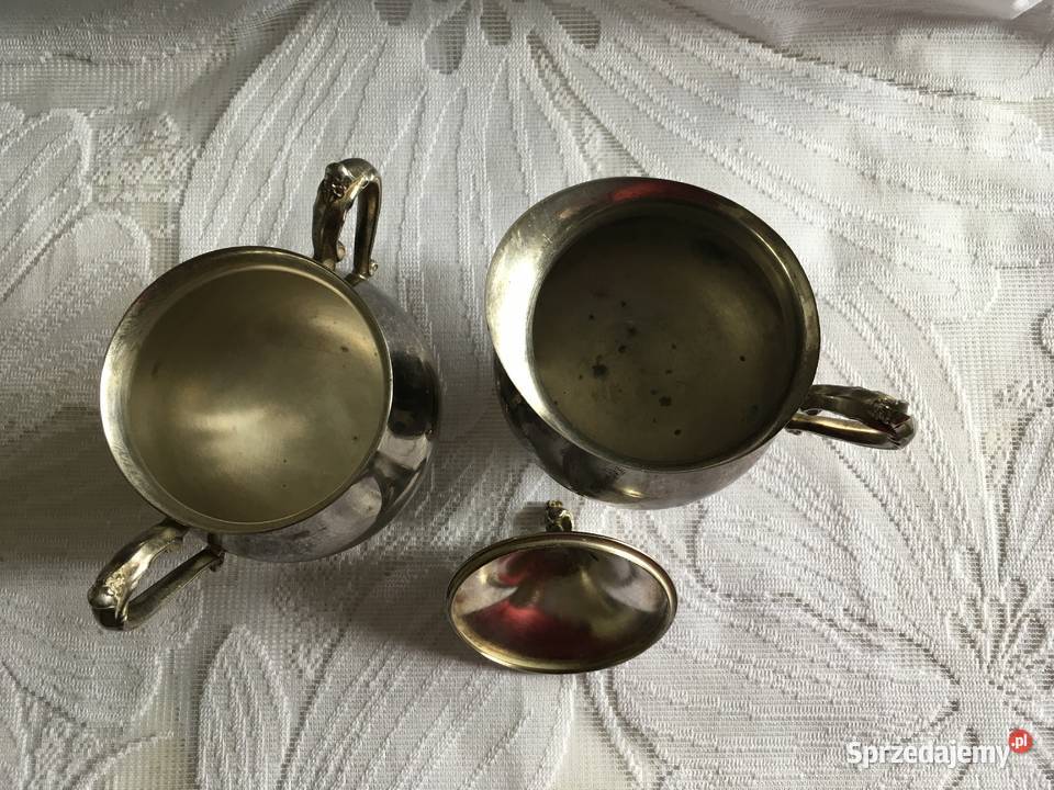Cukiernica i mlecznik posrebrzany Pozostałe sprzedam