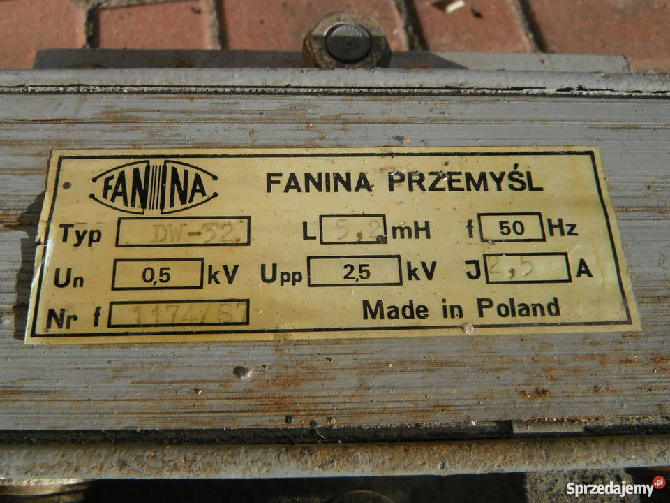 Transformator DW32 Fanina 0525kV Nowy Chlewiska