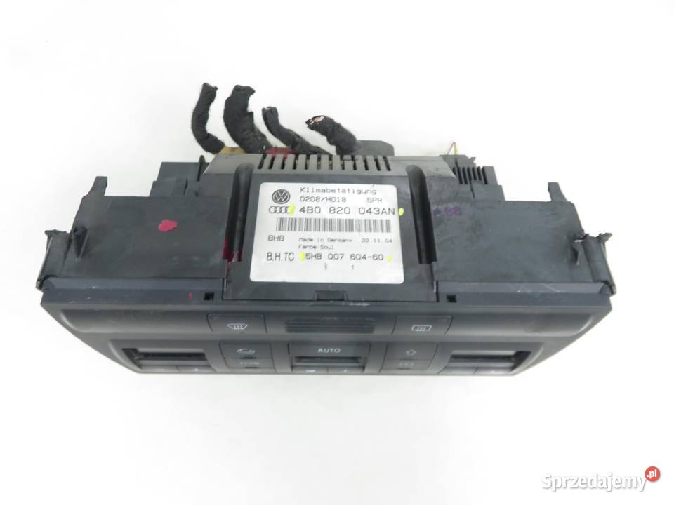 KLIMATRONIK AUDI A6 C5 4B0820043AN 5HB00760460 Panele sterowania, przełączniki