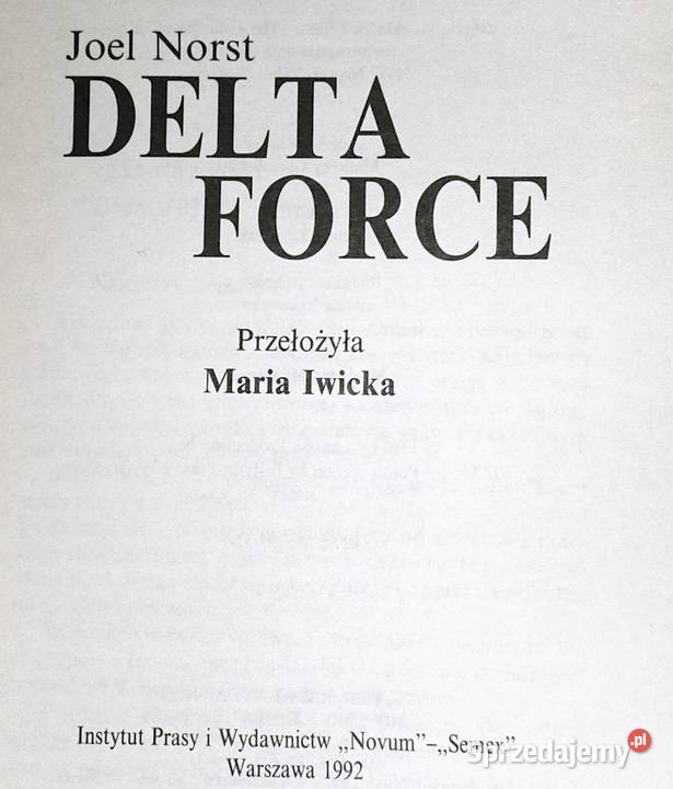 Delta Force Joel Norst Pozostałe Chełm