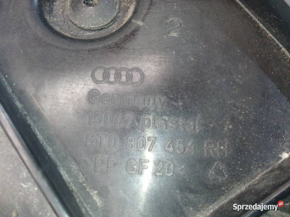 ŚLIZG ZDERZAKA AUDI A5 COUPE PRAWY TYŁ 8T0807454 osobowe Przystajń