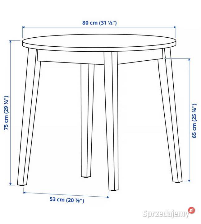 Okrągły stół Ikea Nackans Warszawa