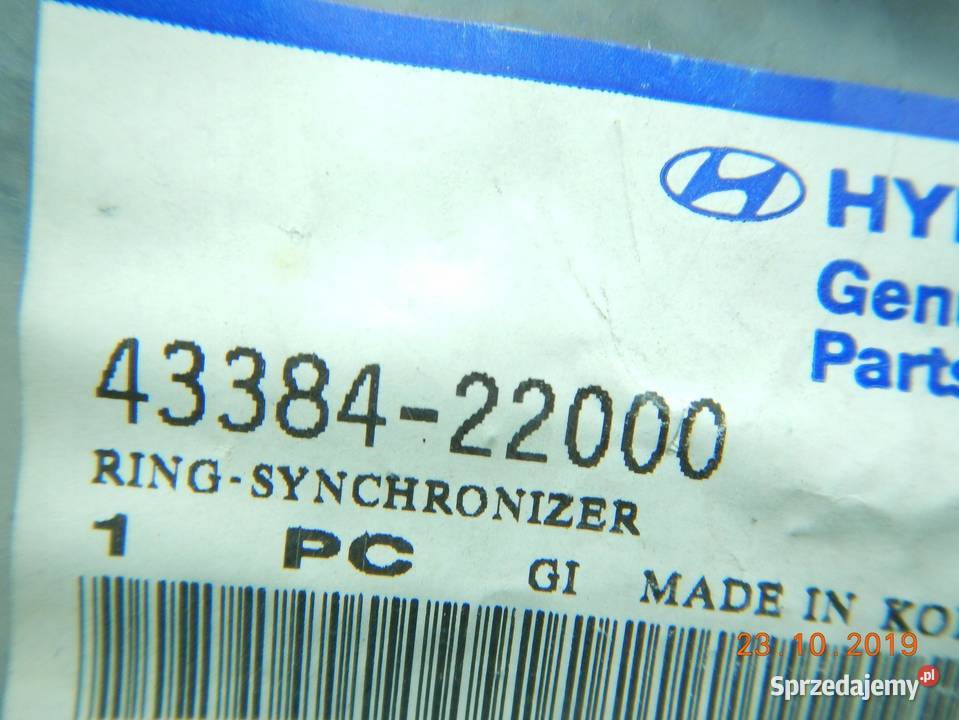 PIERŚCIEŃ SYNCHRONIZATORA HYUNDAI ACCENT 9499 lubelskie