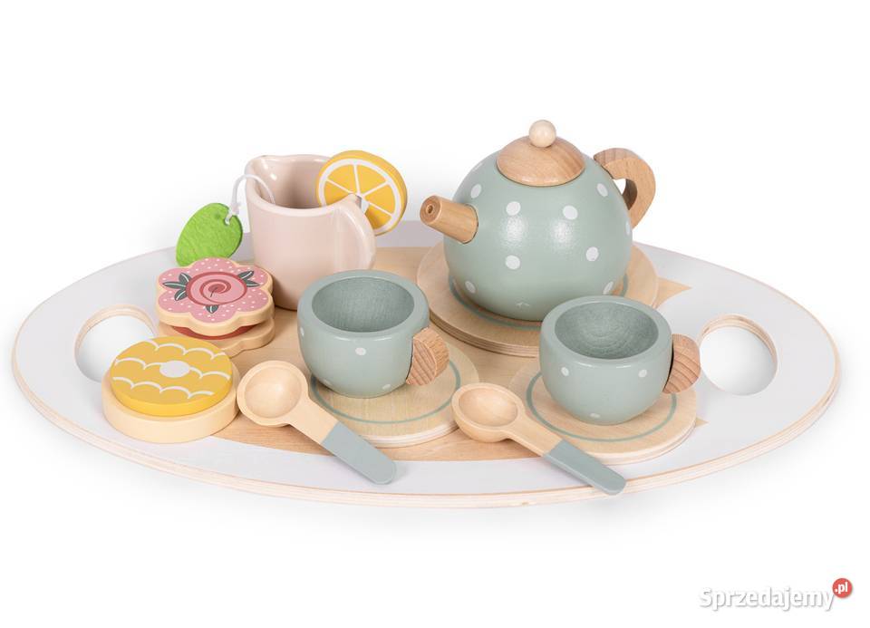 Drewniany zestaw do herbaty dzieci 3 14 sprzedam