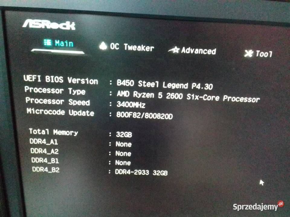 Samsung DDR4 32GB PC4 3200MHz 2933Mbps 12V Bydgoszcz