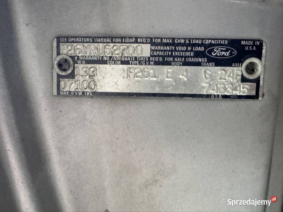 Ford Ranger F250 High Boy benzyna Opole