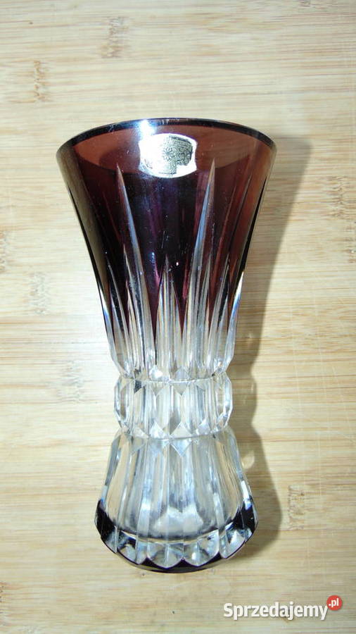 Kryształowy wazon firmy VSL Val Saint Lambert Białystok