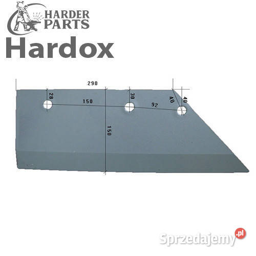 Lemiesz 300hektarów HARDOX 24064504P części do Suwałki sprzedam