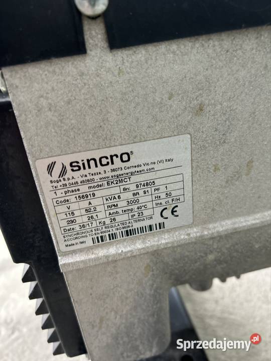 Agregat prądotwórczy Europower Honda 6kW nowy Krosno