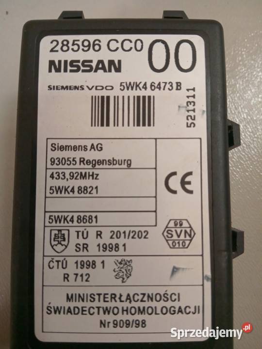 MODUŁ ZAMKA CENTRALNEGO NISSAN MURANO Z50 XTRAIL Nowy Tomyśl
