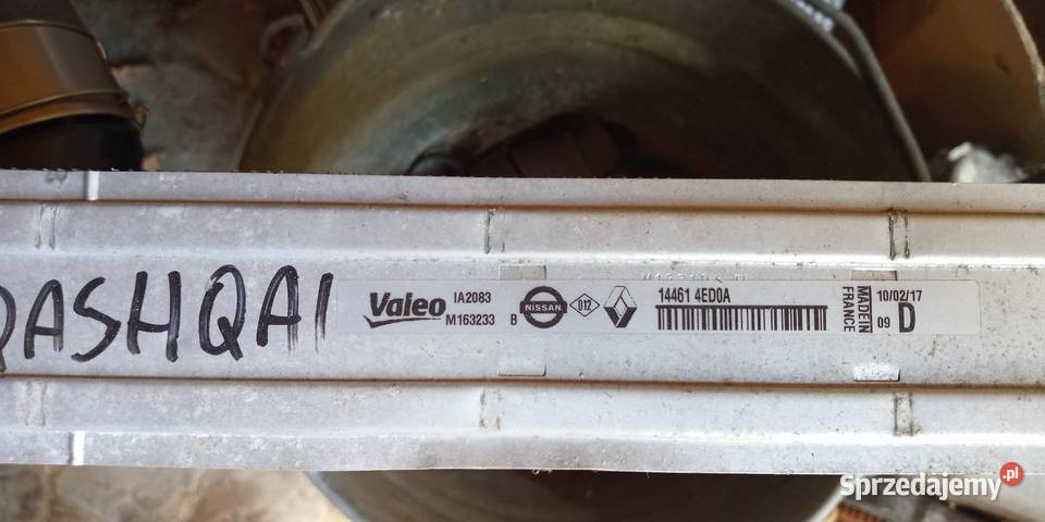 Intercooler 144614ED0A Renault Megane IV 16 DCI małopolskie Krzeszowice