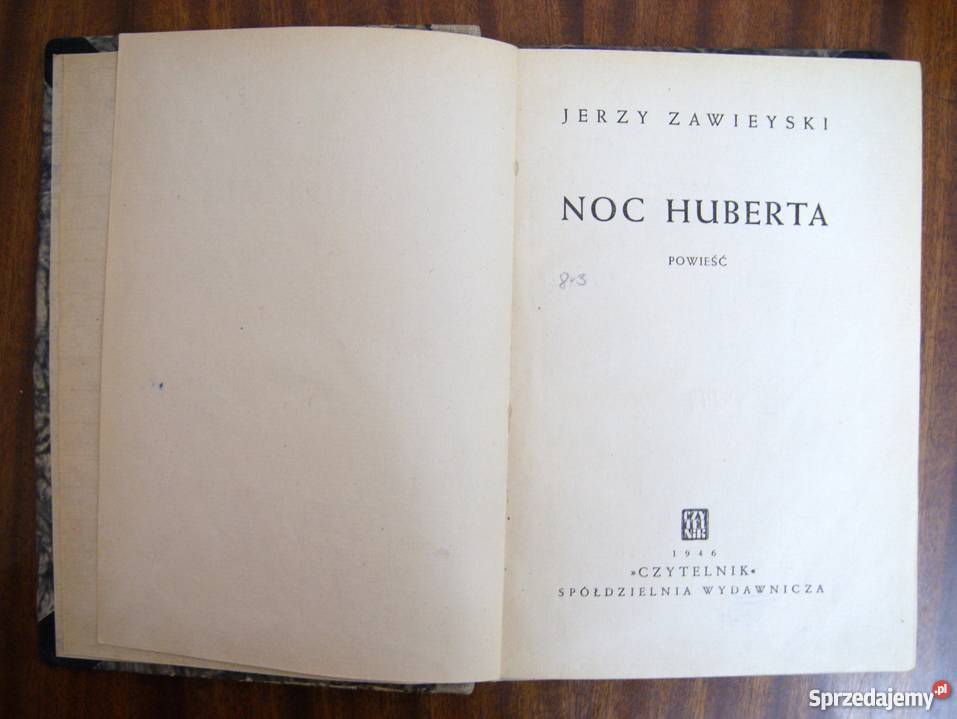 Jerzy Zawieyski Noc Huberta 1946 Parczew