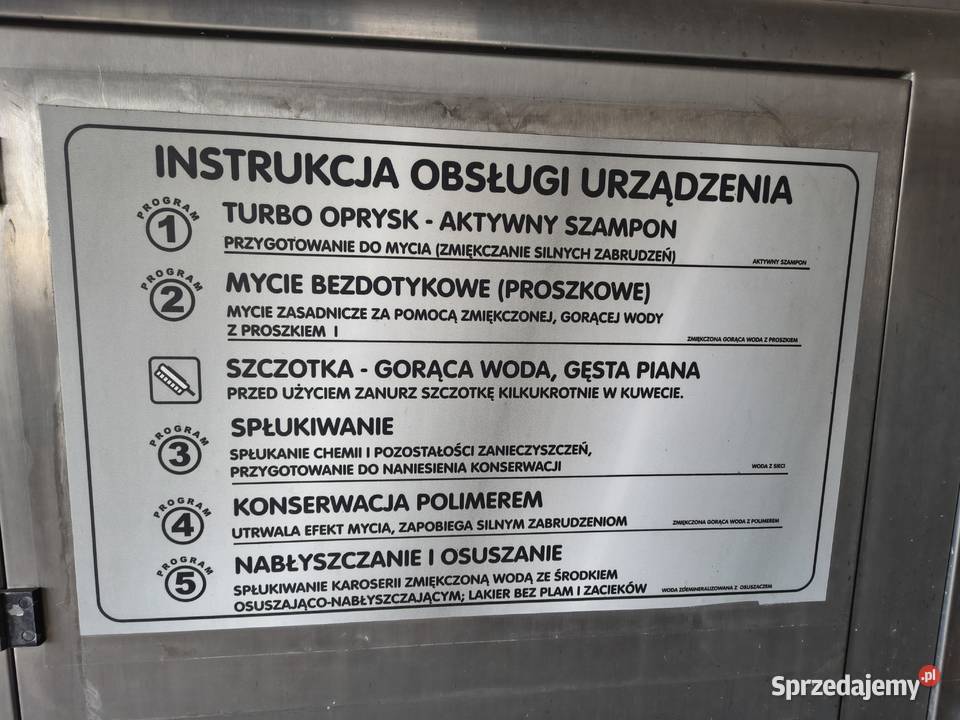 Moduł myjni samochodowej 3 stanowiska Nysa