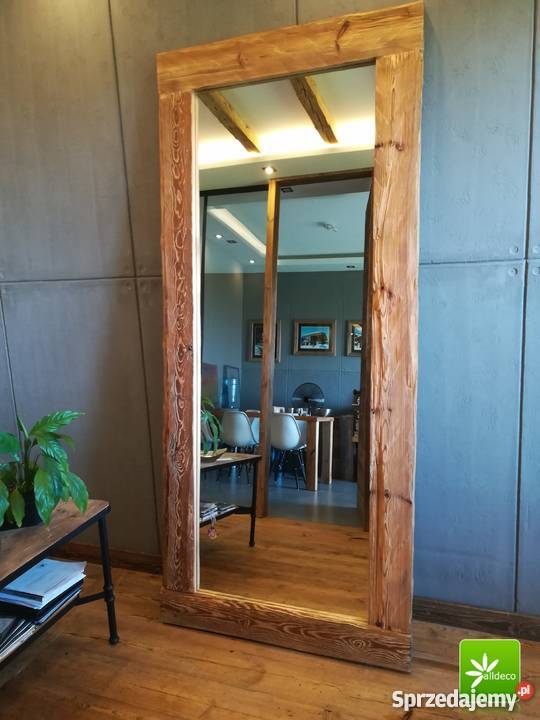 Lustro w ramie ze starego drewna firmy ALLDECO mazowieckie Warszawa