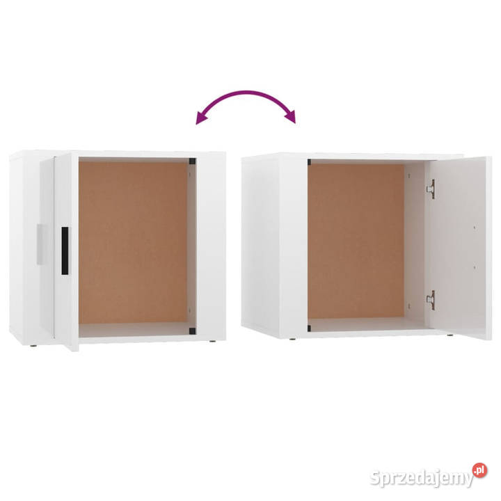 Szafka nocna biała wysoki połysk 50x39x47 Warszawa