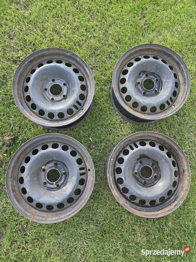 Okazja 4 felgi stalowe 15 opel 5x110 WYSYŁKA Średnica 15" Wadowice