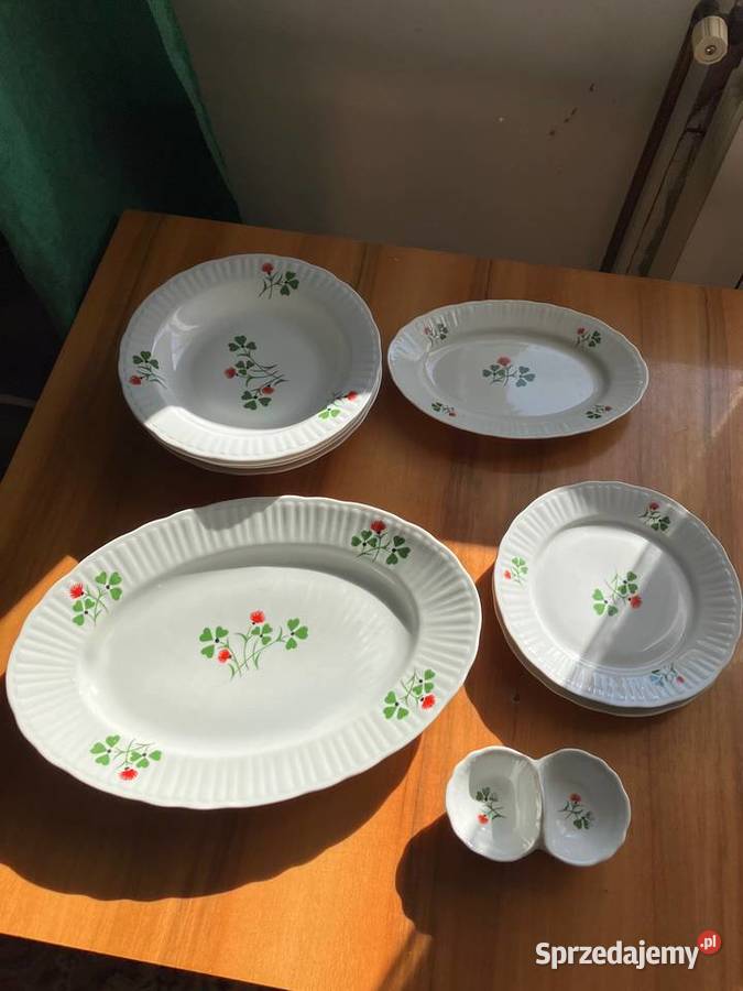 Serwis obiadowy koniczyna porcelana Włocławek