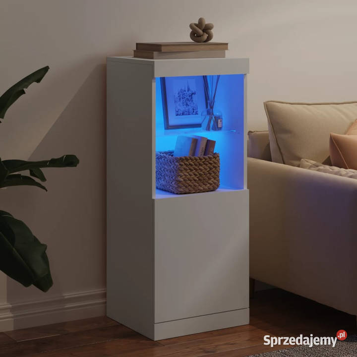 Szafka z oświetleniem LED biała 41x37x100 Warszawa