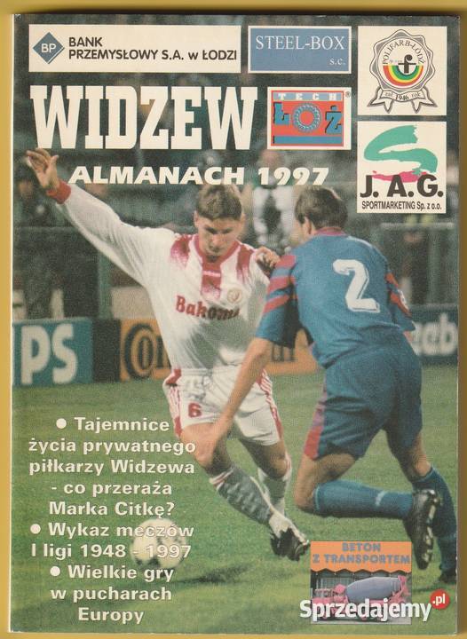 WIDZEW ALAMANACH 1997 Rok wydania 1997 Łódź