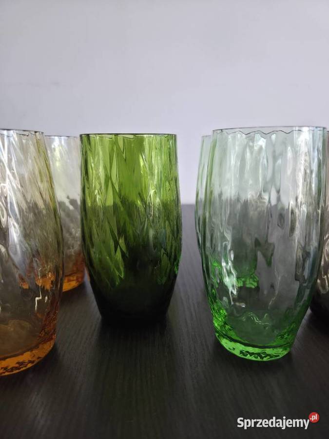 Szklanki PRL vintage Poznań