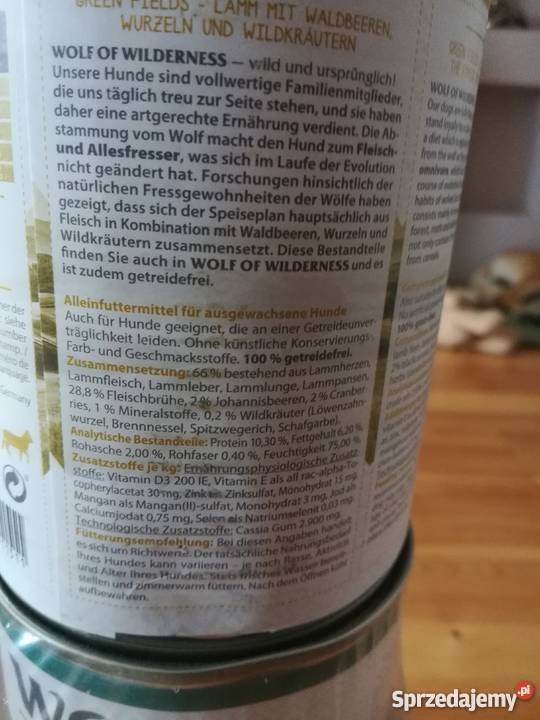 Karma psa mokra Wolf of Wilderness puszki 800 Wrocław