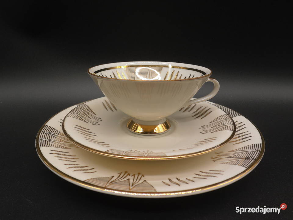 Zestaw śniadaniowy trio z porcelany Schirnding wielkopolskie Raszków