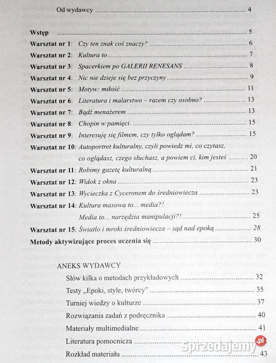 Wedza o kulturze Poradnik metodyczny Barbara Chełm