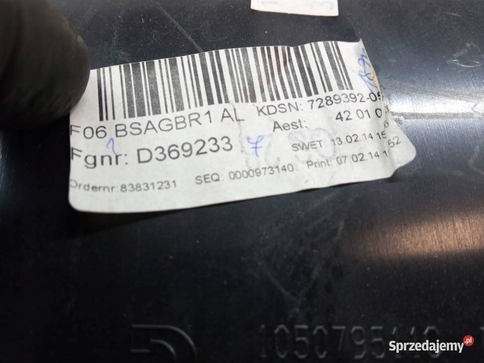OSŁONA SŁUPKA B LEWA PRAWA DOLNA KPL 7289391 Bmw osobowe sprzedam