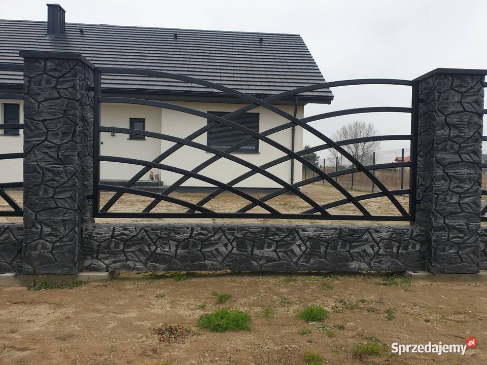 imitacja klinkieru ogrodzenie ogrodzenia słupki zachodniopomorskie Świdwin