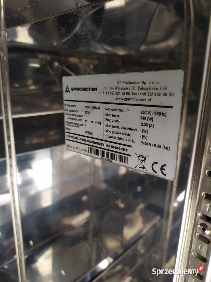 Chłodziarka podblatowa GP 1D600CHT WYSYŁKA 0