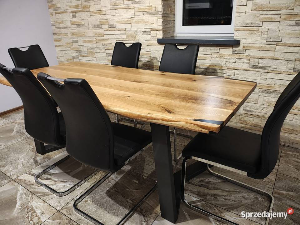Stół dębowy 200 z dodatkiem żywicy Annopol sprzedam