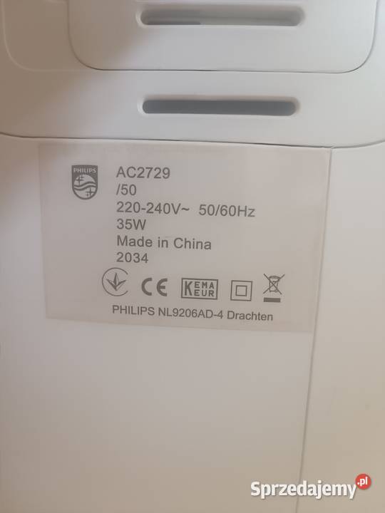 Oczyszczacznawilżacz Philips AC272950 Pozostałe Warszawa