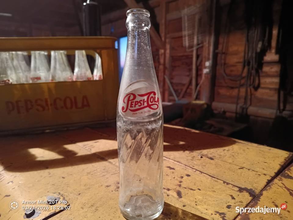 Stare butelki Pepsi Cola z lat 80 z transportem Kościelisko