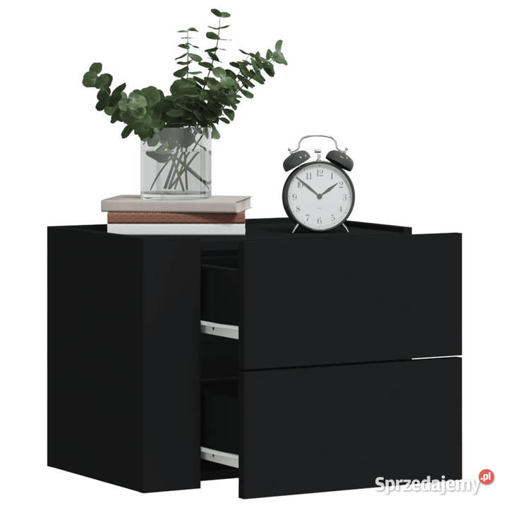 Wiszące szafki nocne 2 czarne 45x30x35 WM848328 Warszawa