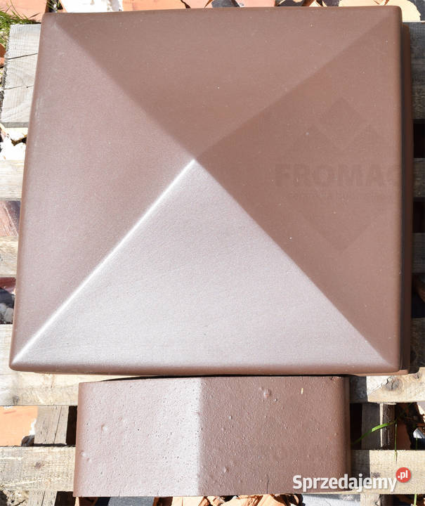 Daszek ceramiczny na słupek 38x38 klinkier Budownictwo i akcesoria dolnośląskie Wrocław sprzedam