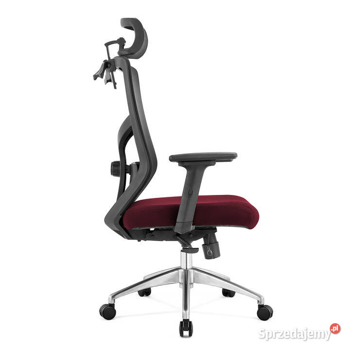 Fotel biurowy ergonomiczny Rosa bordowy ANGEL podkarpackie Jarosław