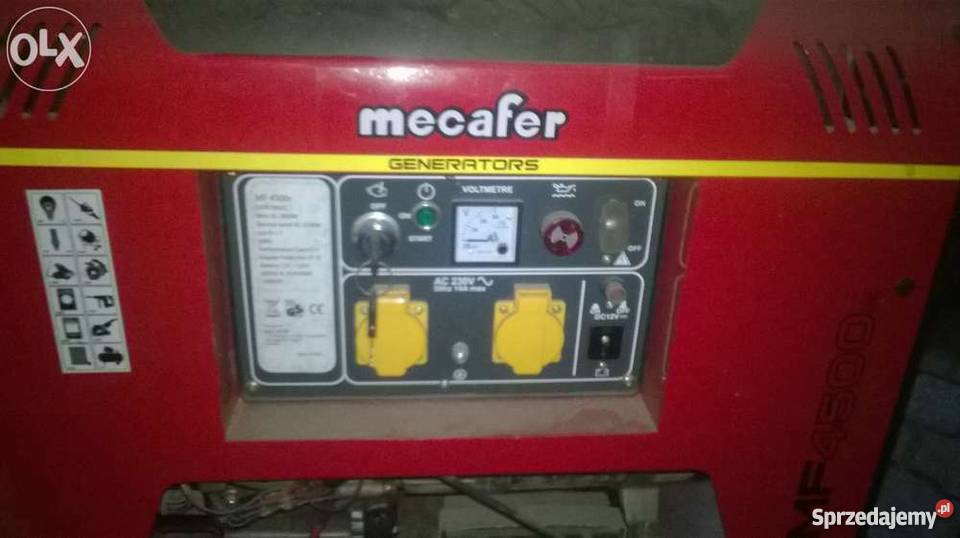 Agregat prądotwórczy 38 KW Mecafer 4500e Rybnik