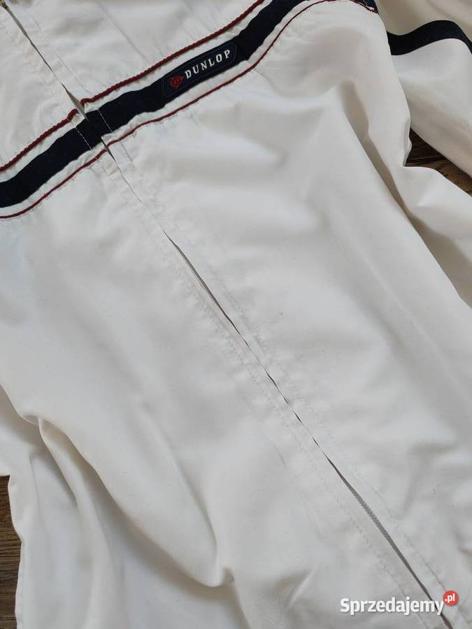Biała Kurtka wiatrówka Dunlop 11 12 Vintage y2k podkarpackie sprzedam