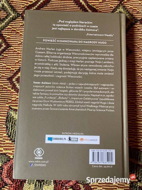 Isaac Asimov Koniec Wieczności Rebis małopolskie Kraków sprzedam