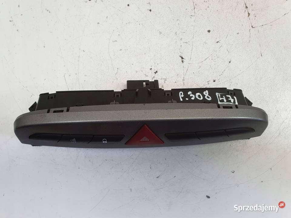 Peugeot 308 WŁĄCZNIK ŚWIATEŁ AWARYJNYCH Panel Chełm