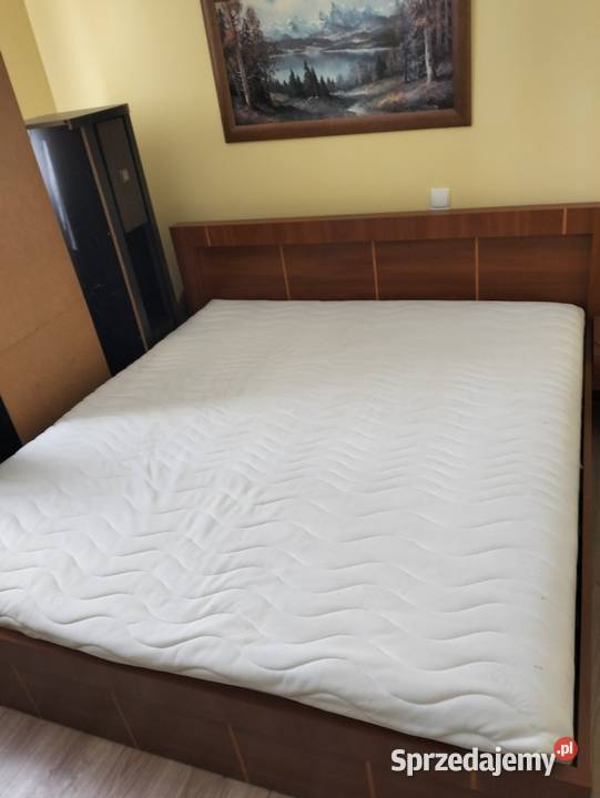 Łóżko Vox z podświetleniem i szafkami nocnymi Wrocław sprzedam