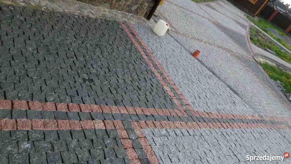 Kostka Granitowa SZARA ciętołupana 10x10x5 z 1 t Marki