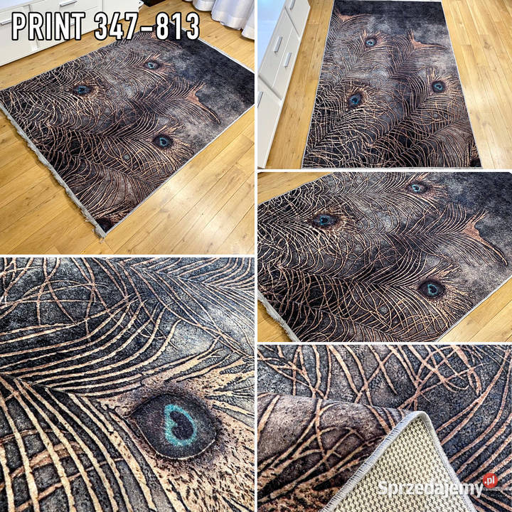 NOWOCZESNY DYWAN 130X190 PRINT 347813 CIENKI Białystok