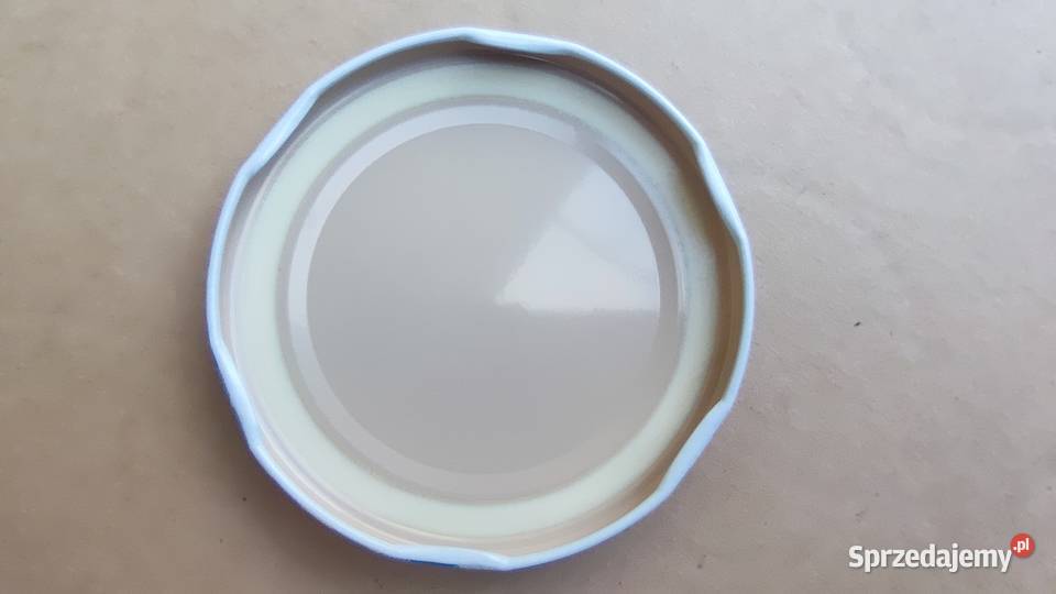 Zakrętki do słoików Kratka Niebieska FI82 niebieski Akcesoria kuchenne łódzkie Łódź