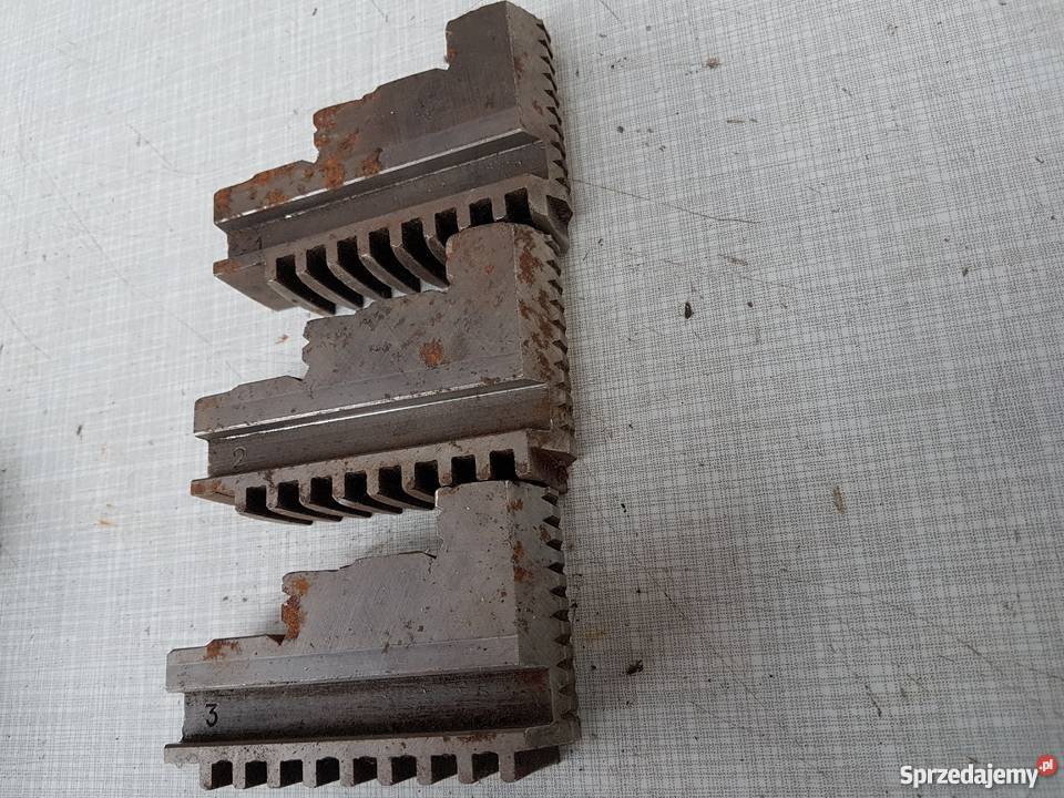 Lewe prawe szczęki tokarskie do uchwytu 160mm Mogilno