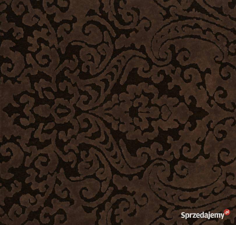 Tkanina obiciowa czarna welur tłoczony stylowa Niekłań Mały