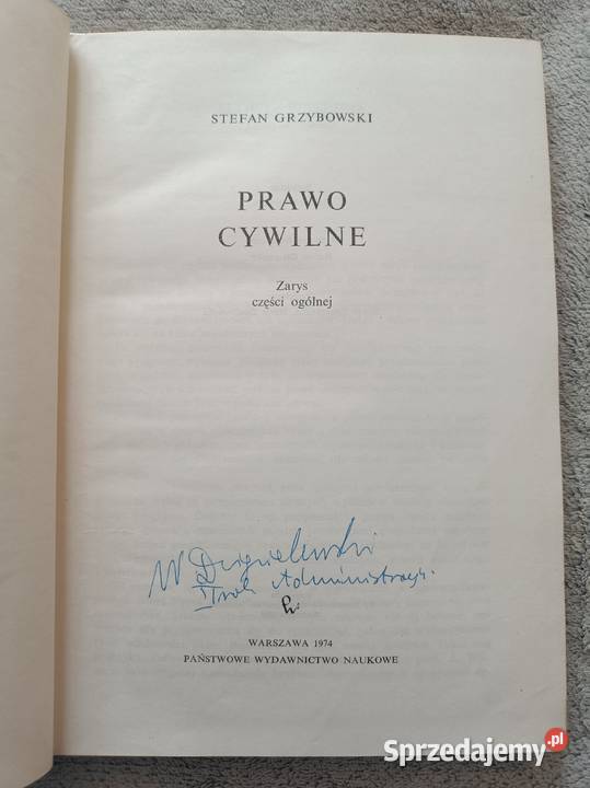Prawo Cywilne zarys SGrzybowski Łódź