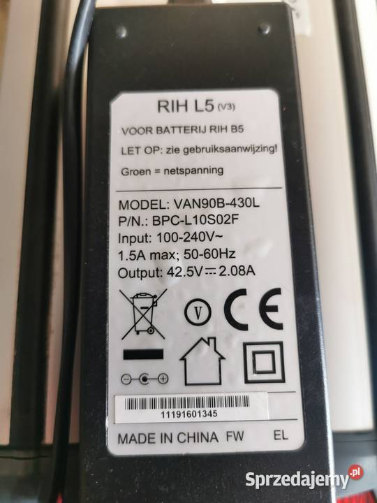 Ladowarka RIH Omega 42V L1 L5 podlaskie Hajnówka
