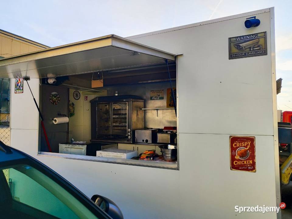 Przyczepa gastronomiczna food truck kurczak z